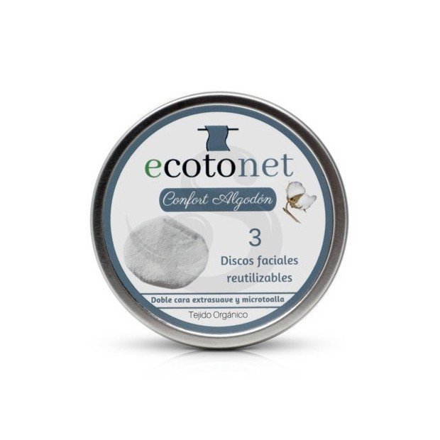 Ecotonet Discos desmaquillantes ecológicos de algodón bio