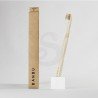 Banbu cepillo de dientes suave de bambú - blanco