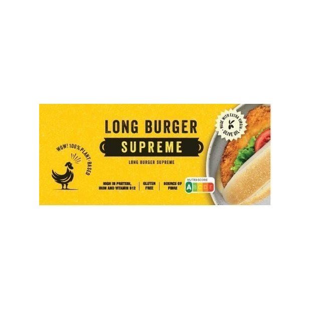 congelado heura long burger supreme 210g