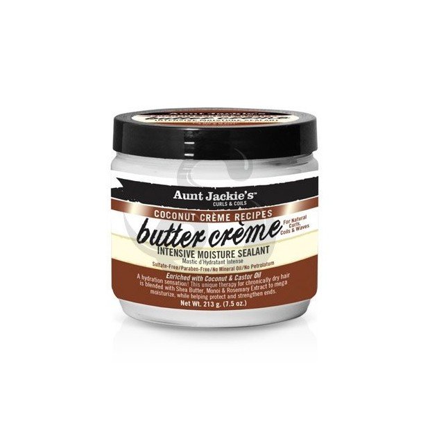 Aunt Jackie’s Coconut Crème Recipes Butter Crème Intensive Moisture Sealant, acondicionador sin aclarado