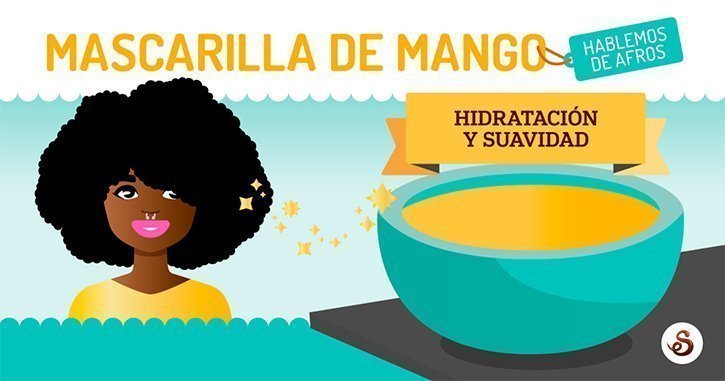 Mascarilla casera de mango y platanos by "Hablemos de Afros"
